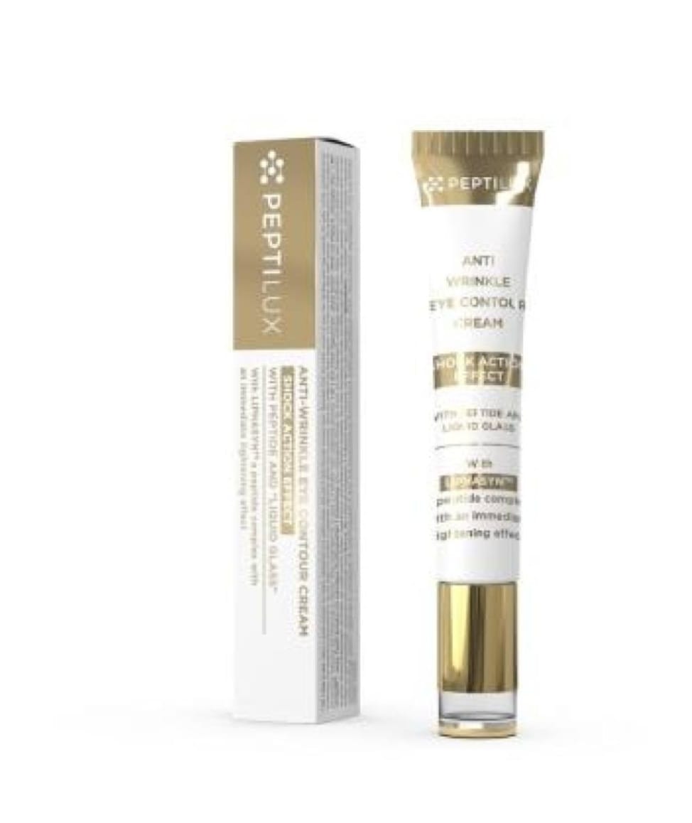 Peptilux - Crema contorno de ojos antiarrugas 'efecto shock action' con LIPHASYN