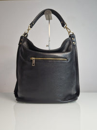 Borsa a Spalla Samanta in Vera Pelle Nera - SP Style Boutique