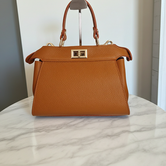 Borsetta "Jessica"a mano e tracolla - 100% Vera Pelle - Made in Italy