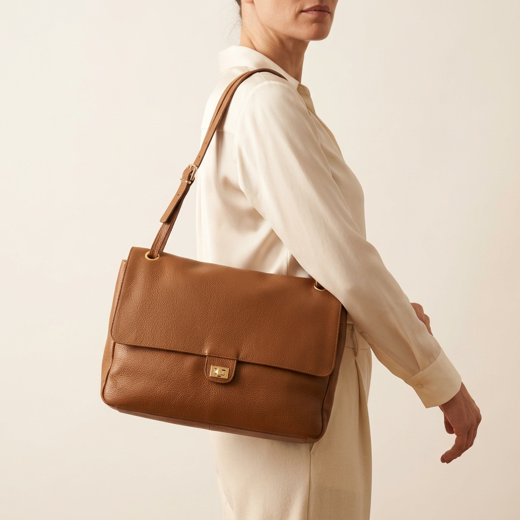 Borsa grande GRACE Vera Pelle Made in Italy - Nera